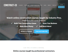 Tablet Screenshot of construct-ed.com